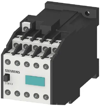 Produktfoto 1 von Siemens 3TH4 Hilfsschütz / 10 A 24V dc 7 Schließer, 3 Öffner 10-Hilfskontakte