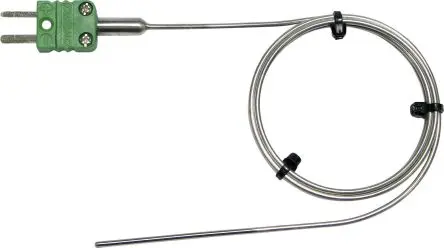 Produktfoto 1 von Chauvin Arnoux Temperatursensor, Typ K, Draht x 1 m Generell, Ø 2 mm, max.Temp 1000 °C