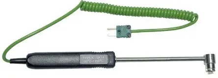 Produktfoto 1 von Chauvin Arnoux Temperatursensor, Typ K, Nadel x 130 mm Oberfläche, Ø 6 mm, max.Temp 450 °C