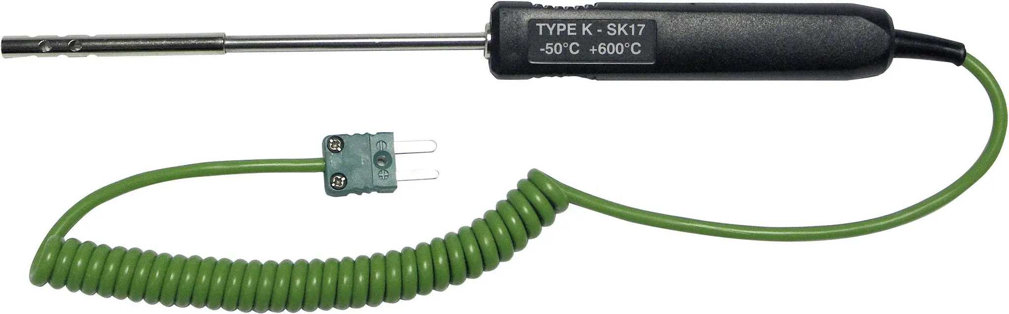 Produktfoto 1 von Chauvin Arnoux Temperatursensor, Typ K, Nadel x 130 mm Luft, Ø 6 mm, max.Temp 600 °C