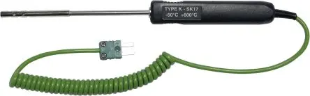 Produktfoto 1 von Chauvin Arnoux Temperatursensor, Typ K, Nadel x 130 mm Luft, Ø 6 mm, max.Temp 600 °C