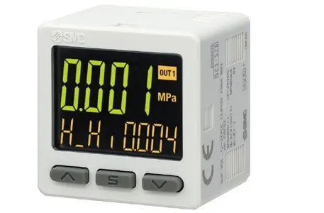 Produktfoto 1 von SMC Drucksensor, 0.1 MPa bis 20 bar 24 V, IP65 50 °C