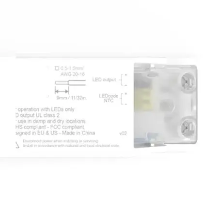 Produktfoto 1 von eldoLED LED-Treiber, 30 W 120V, 250 V LED-Treiber 1400mA, Ausgang 2V, 55 V 1 bis 10 V