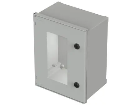 Produktfoto 1 von Bopla Polysafe GF Polyester Wandanschlusskasten Hellgrau IP66 Transparente Tür, HxBxT 400 mm, 300 mm x 200 mm