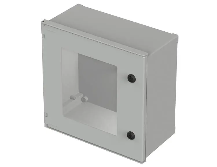 Produktfoto 1 von Bopla Polysafe GF Polyester Wandanschlusskasten Hellgrau IP66 Transparente Tür, HxBxT 400 mm, 400 mm x 200 mm