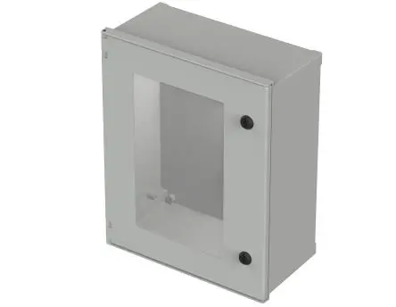 Produktfoto 1 von Bopla Polysafe GF Polyester Wandanschlusskasten Hellgrau IP66 Transparente Tür, HxBxT 400 mm, 500 mm x 200 mm