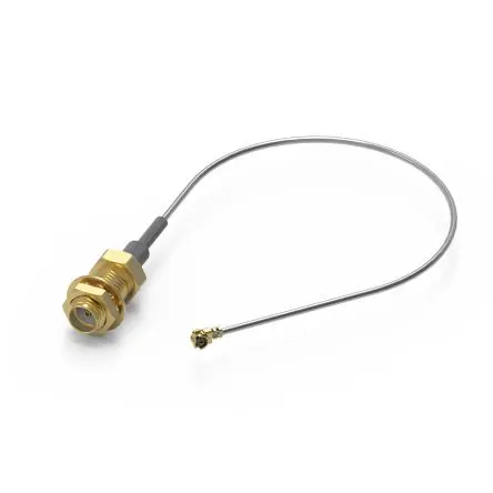 Produktfoto 1 von Wurth Elektronik SMA UMRF Koaxialkabel, Abgeschlossen, 50 Ω, 150 mm, Aussen ø 1.13 mm Außen-ø , Grau