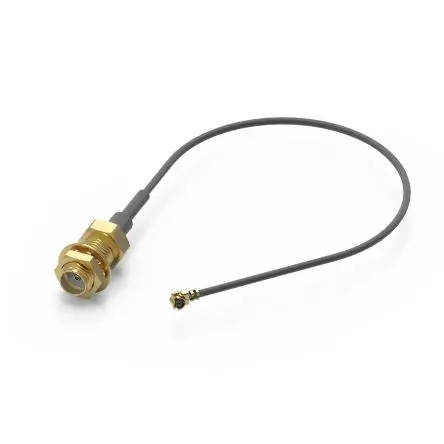Produktfoto 1 von Wurth Elektronik SMA UMRF Koaxialkabel, Abgeschlossen, 50 Ω, 250 mm, Aussen ø 1.32 mm Außen-ø , Schwarz