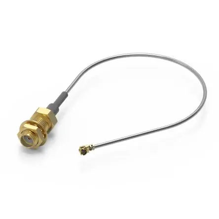 Produktfoto 1 von Wurth Elektronik SMA UMRF Koaxialkabel, Abgeschlossen, 50 Ω, 150 mm, Aussen ø 1.32 mm Außen-ø , Grau