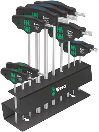 Produktfoto 1 von Wera Sechskantschlüssel 10 T Metrisch Lang, Kurz 10 mm, 2.5 mm, 3 mm, 4 mm, 5 mm, 6 mm, 8 mm, TX 10, TX 20, TX 25