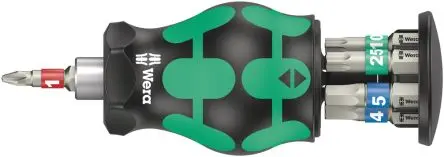 Produktfoto 1 von Wera Sechskant, Phillips, Innensechsrund Sechskant Edelstahl 2.5 mm, 3 mm, 4 mm, 5 mm, PH1, TX10 mm, TX25, 7-teilig