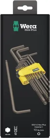 Produktfoto 1 von Wera Sechskantschlüsselsatz 13 L Zoll Lang 0.05 to 3/8 in