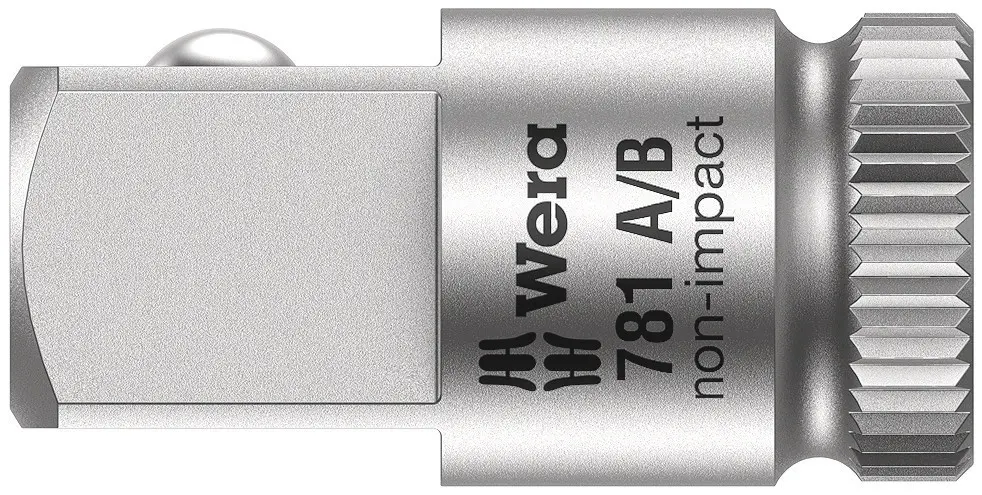 Produktfoto 1 von Wera 1/4 in Vierkant, CrV-Stahl, Länge 25.2 mm