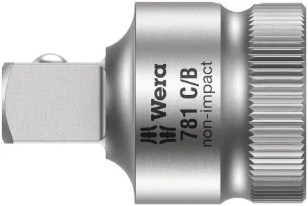 Wera 1/2 in Vierkant, CrV-Stahl, Länge 35.5 mm