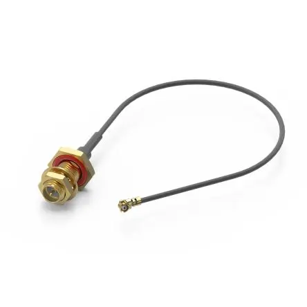 Produktfoto 1 von Wurth Elektronik RP-SMA UMRF Koaxialkabel, Abgeschlossen, 50 Ω, 200 mm, Aussen ø 1.37 mm Außen-ø , Schwarz