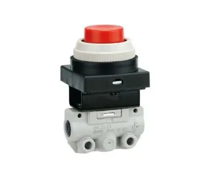 Produktfoto 1 von SMC, Drucktaster VM100 Mechanisches Ventil, G G 1/8, Aluminium III B