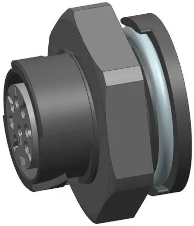 Produktfoto 1 von Amphenol Industrial Quicklock Signalmate C091 24.8 mm M16 Rundsteckverbinder Buchse 6-polig Buchse 7A Kabel IP68