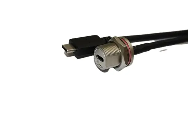 RS PRO, Gerade USB Type C USB-C-Steckverbinder Buchse USB Typ C 1, Panel USB 3.1 IP68