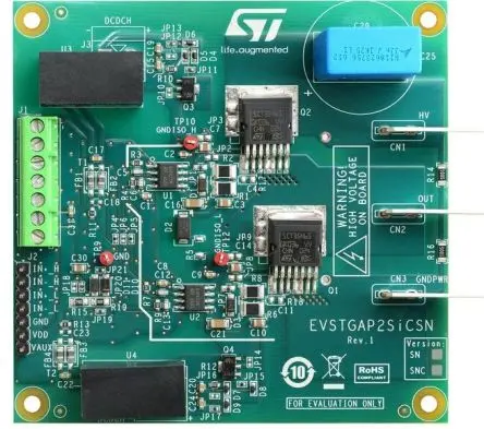 Produktfoto 1 von STMicroelectronics STGAP2SICSNC Evaluierungsplatine, Demoboard Gate-Treiber, für STGAP2SiCSNC
