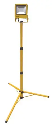 Produktfoto 1 von RS PRO LED Stativ Arbeitslicht 900 Lm/W, IP65 110V / 10 W 900 lm, 840mm x 1740 mm x 600 mm x 600 mm