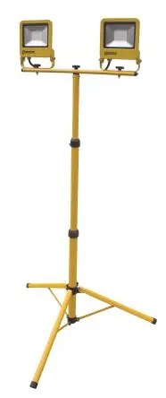 Produktfoto 1 von RS PRO LED Stativ Arbeitslicht 900 Lm/W, IP65 110V / 10 W 1800 lm, 840mm x 1740 mm x 600 mm x 600 mm
