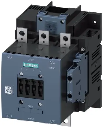 Produktfoto 1 von Siemens Schütz 400V ac-Spule, 3-polig / 115 A 240V 55 kW 3 Schließer 4-Hilfskontakte