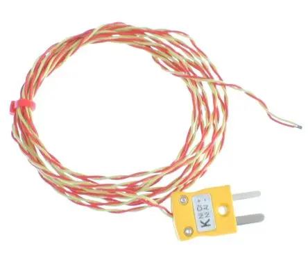 Produktfoto 1 von RS PRO ANSI Perfluoralkoxyalkan Thermoelement mit offener Messstelle Typ K, Ø 7 mm x 3 m -75 °C → 250 °C