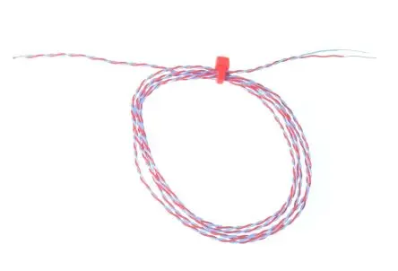 Produktfoto 1 von RS PRO ANSI Perfluoralkoxyalkan Thermoelement mit offener Messstelle Typ Typ T, Ø 1 mm x 3 m -75 °C → 250 °C