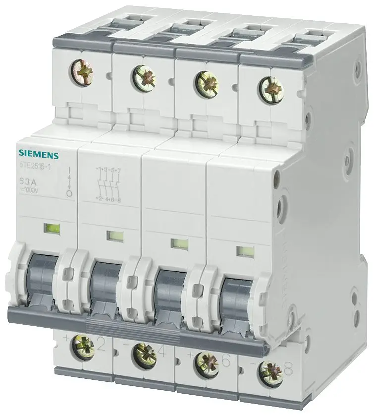 Siemens SENTRON Sicherungsschalter-Trennschalter / 4-polig 63 A, 3 phasig