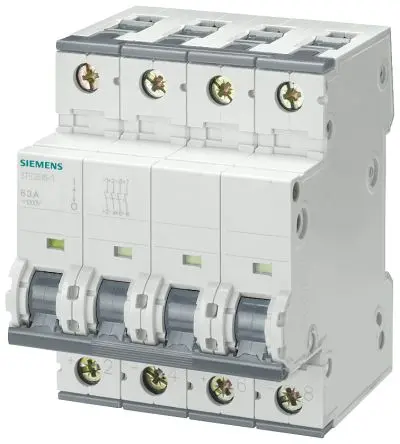 Produktfoto 1 von Siemens SENTRON Sicherungsschalter-Trennschalter / 4-polig 63A, 3 phasig