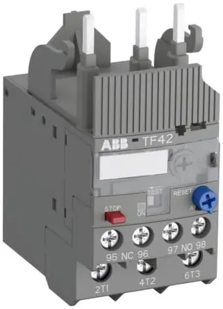 Produktfoto 1 von ABB TF42 Thermisches Überlastrelais, / 1A, 1.3 A 1 Schließer/1 Öffner, 600V dc / 1.3A 3P, 88.3 mm x 45mm