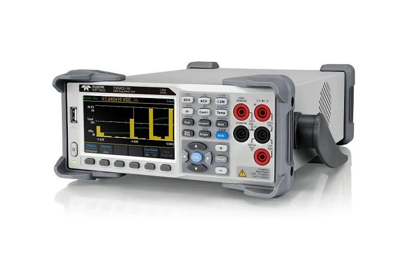 Produktfoto 1 von Teledyne LeCroy 16-Kanal Datenerfassungs-/Schalteinheit, LAN, USB-Anschluss, Analog-Eingang, Netzbetrieb, 6,5 Stellen