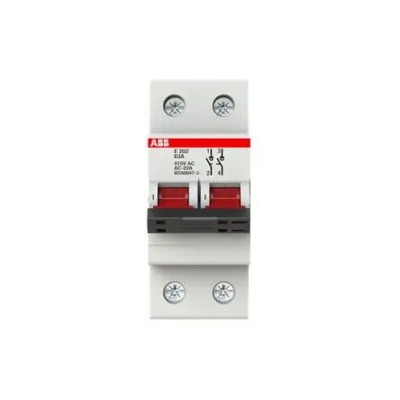 Produktfoto 1 von ABB E200 E202 Geräteschutzschalter Sicherungslasttrennschalter für Befehlslast / 63A