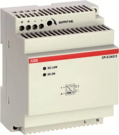 Produktfoto 1 von ABB CP-D DIN-Schienen Netzteil Geschalteter Modus 240V ac AC / 2.5 A 24V dc DC 60 W