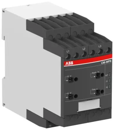 Produktfoto 1 von ABB CM-MPN Überwachungsrelais 3-phasig, 2-poliger Umschalter DIN-Hutschiene