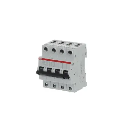 Produktfoto 1 von ABB S200 Miniaturüberlastschalter Typ C, Pol 4-polig 100A 440V ac, Abschaltvermögen 6 kA System Pro M Compact