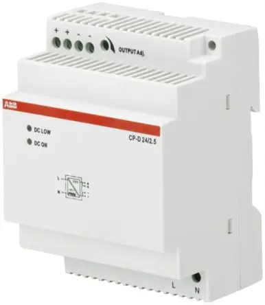 Produktfoto 1 von ABB CP-D DIN-Schienen Netzteil Spannungsversorgung 264V ac AC / 2.5 A 24V dc DC 60 W