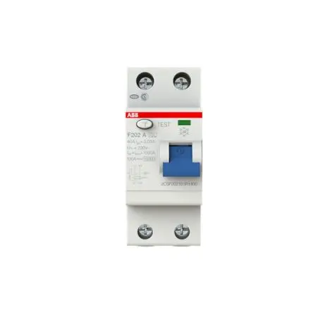 Produktfoto 1 von ABB F200 FI-Schutzschalter, 2-polig, 40A, 30 mA Typ A RCCB F200 CE, RoHS