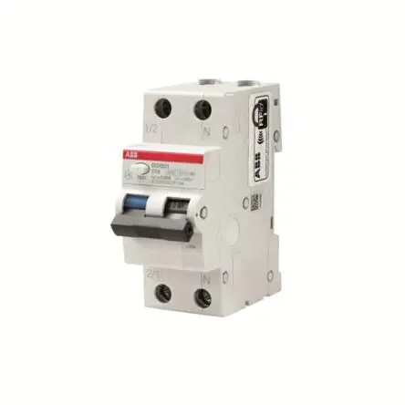 Produktfoto 1 von ABB RCBO DSH201 DSH201 FI/LS-Schalter (RCBO) 16A, 2-polig Typ AC