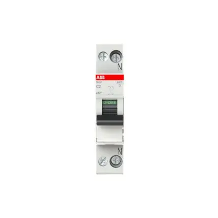 Produktfoto 1 von ABB SN201 Miniaturüberlastschalter Typ C, Pol 1-polig 2A 230V ac, Abschaltvermögen 6 kA MCB SN200
