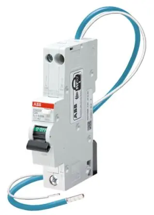Produktfoto 1 von ABB RCBO DSE201 DSE201 FI/LS-Schalter (RCBO) 10A, 2-polig Typ C, Empfindlichkeit 30 mA