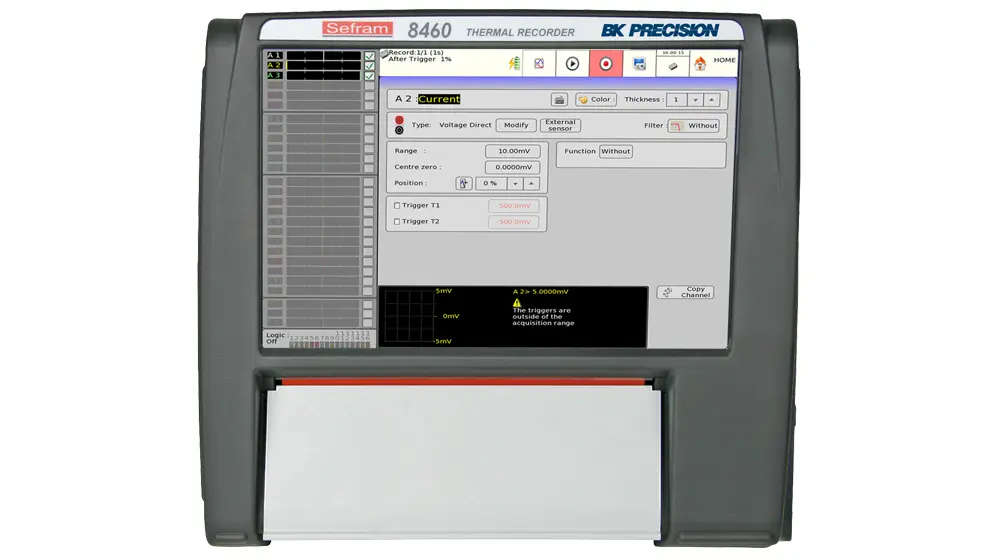 Produktfoto 1 von Sefram 1Msps 18-Kanal Datenerfassungssystem, Ethernet, USB-Anschluss, Analog, Digital-Eingang, Batterie-, Netzbetrieb,