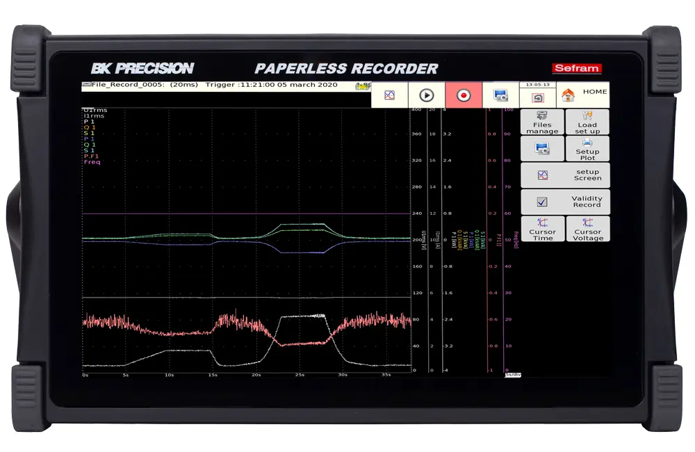 Sefram 1Msps 18-Kanal Datenerfassungssystem, Ethernet, USB-Anschluss, Analog, Digital-Eingang, Batterie-, Netzbetrieb,