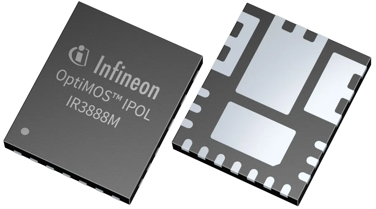 Produktfoto 1 von Infineon Spannungsregler, Gleichstrom-Gleichstrom 1 25 A QFN 0.6 V, 22-Pin 2 MHz