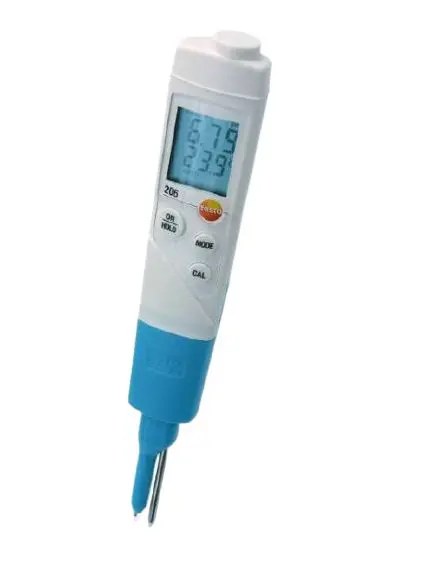 Produktfoto 1 von Testo 206-pH2 Batterie pH Messgerät, ±0.02 pH max., 0.01 pH, 14 pH max., 60 °C max