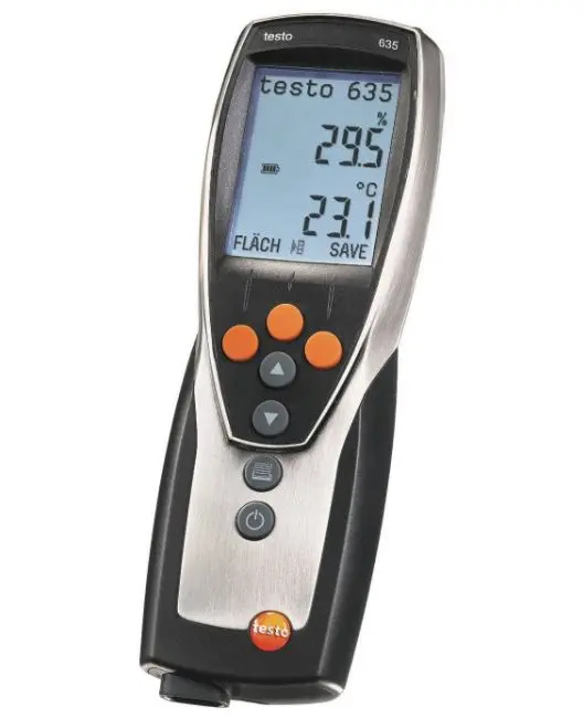 Produktfoto 1 von Testo Digitales Thermometer, 635, Drahtlos, 1 bis 1370 °C ±0.2°C max, Messelement Typ Warm