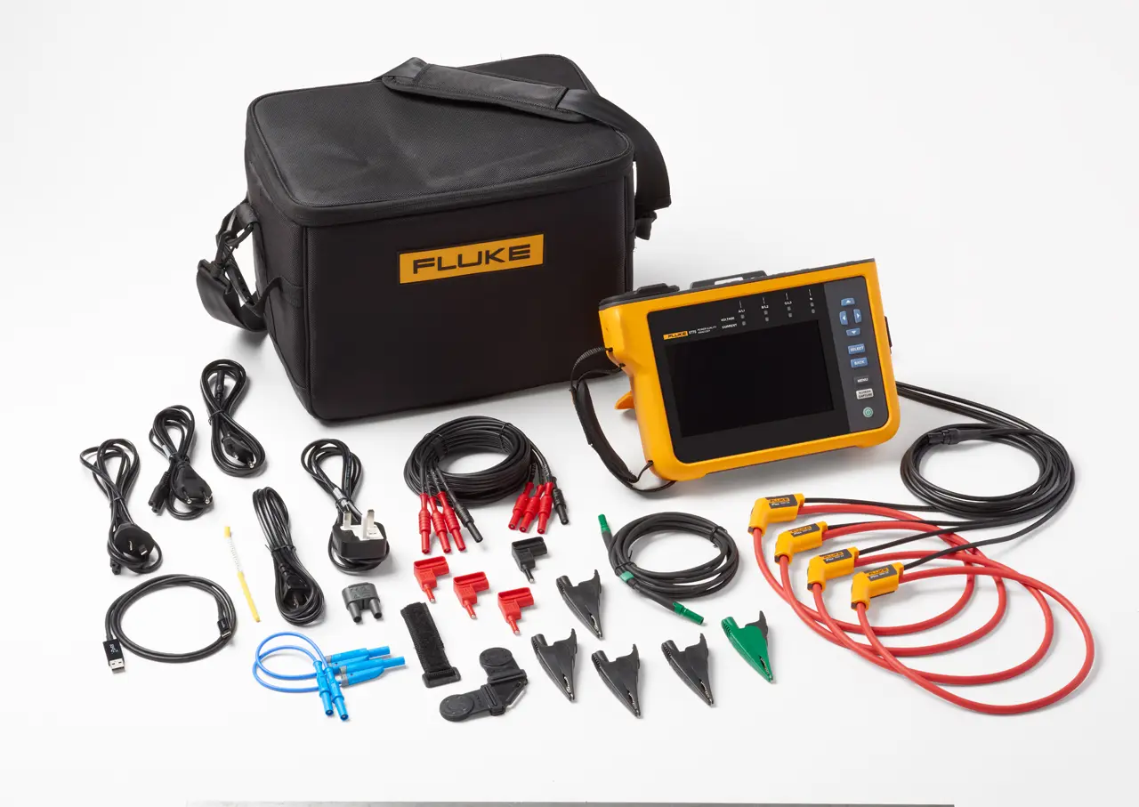Produktfoto 1 von Fluke 1775, 3-Phasen Netzqualitätsanalysator 1500mW, 1000V dc / 6000A, DKD/DAkkS-kalibriert