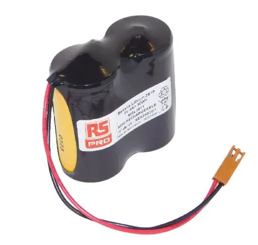 Produktfoto 1 von RS PRO Batterie für Fanuc Serie A06B, Fanuc Serie A98L, Fanuc BRCCF2TH
