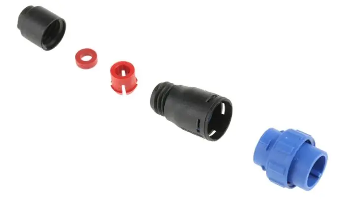 Produktfoto 1 von Bulgin Buccaneer 400 19 mm Miniature Rundsteckverbinder Stecker 6-polig Stecker 5A Inline IP68
