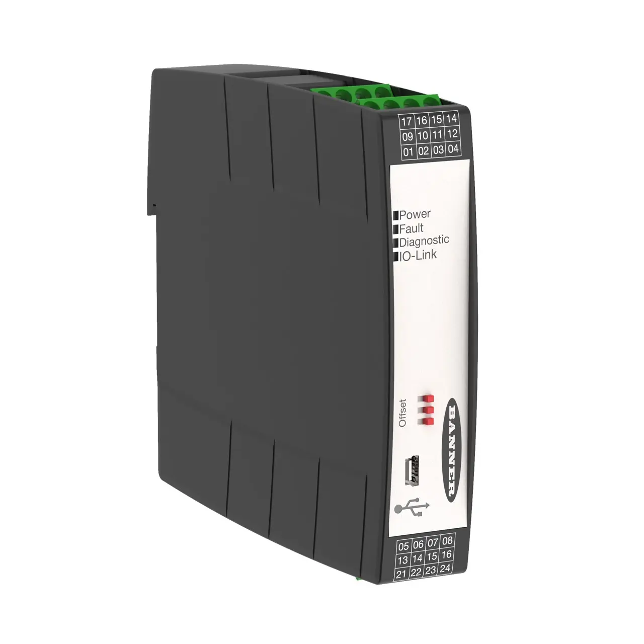 Produktfoto 1 von Banner SI-RF Modul, 24V dc, 2-Kanal, 2 Sicherheitskontakte Sicherheitsschalter